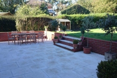 Paved Patio and Retaining Wall