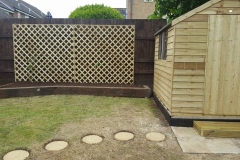 Raised Border and Shed (After)